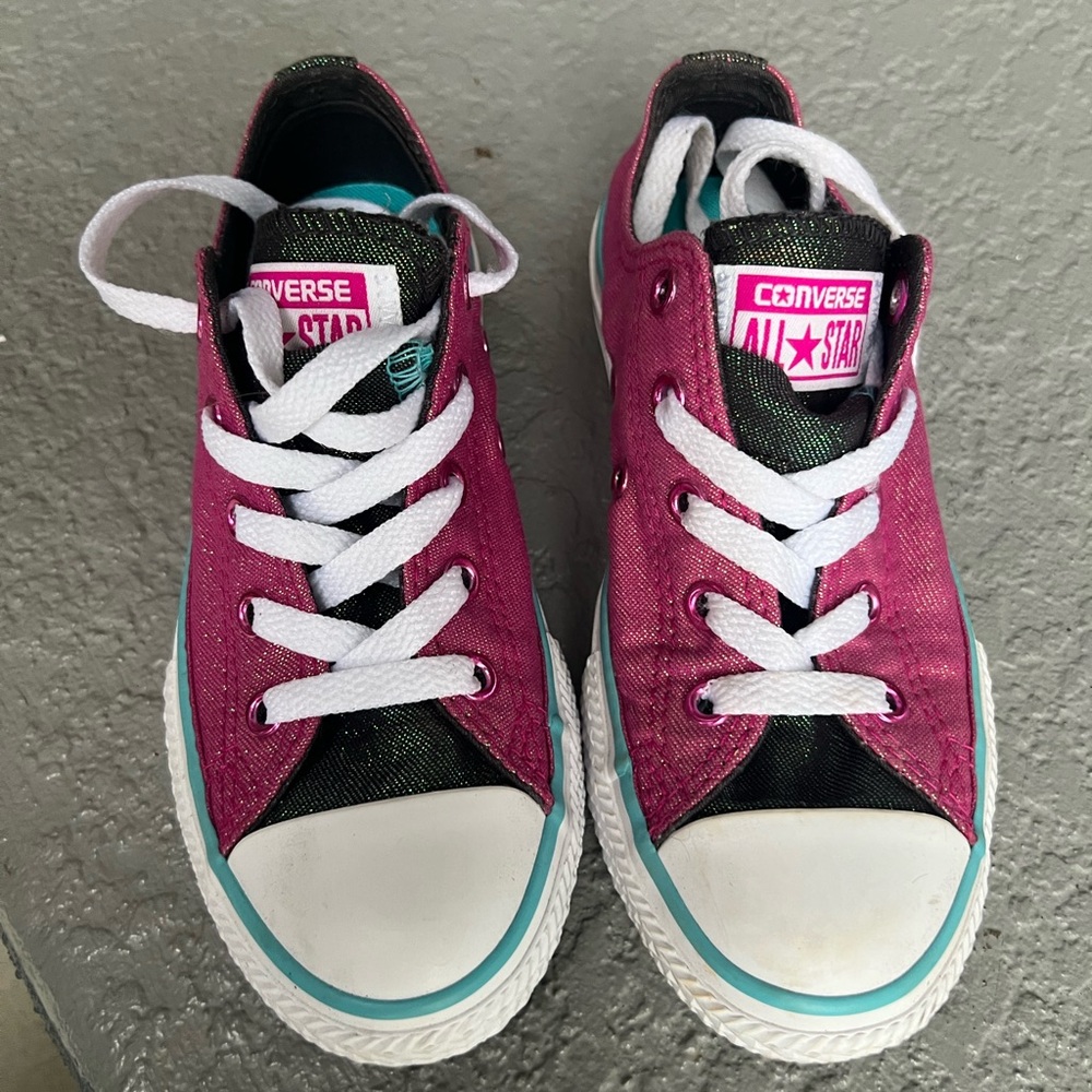 Converse (chuck Taylors) Kids Shoes in Pink and teal